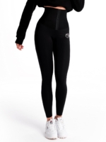 Черен дамски клин с корсет за фитнес