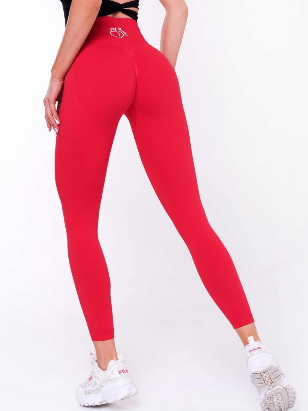 εντυπωσιακό γυναικείο κολάν σε κόκκινο χρώμα για αθλητισμό γυναικείο κολάν σε κόκκινο χρώμα για σπορ