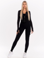 Σέξι αθλητικό κολάν με τσέπες και εφέ διαμόρφωσης