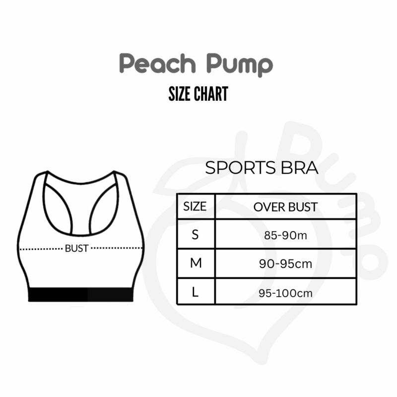 Таблица с размери на бюстиета Peach Pump