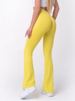 Żółte legginsy Charleston z modelującym efektem Peach Pump