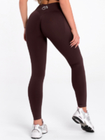 Кафяв клин с ниска талия за фитнес