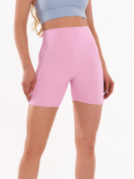 Модерен спортен дамски клин в бебешко розово с джобове