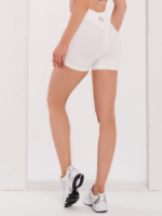 Női, fehér sport leggings formáló hatással és Peach Pump logóval